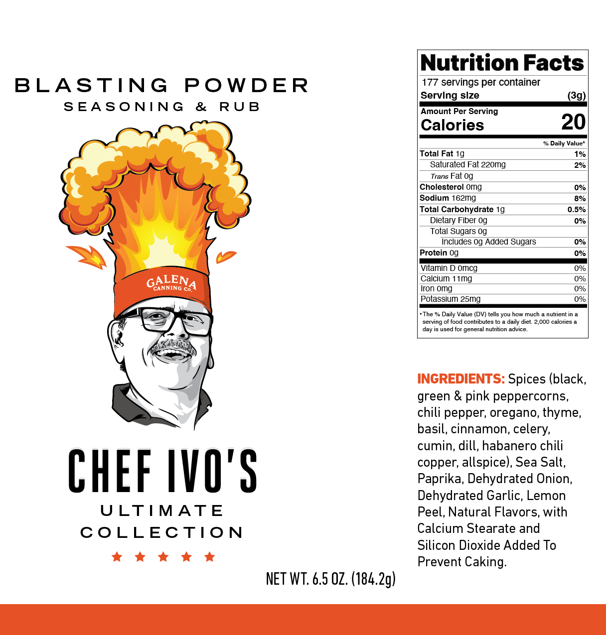 Chef Ivo's Ultimate Blasting Powder Seasoning and Rub