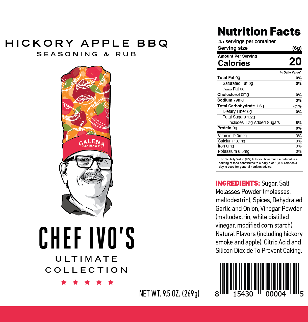 Chef Ivo's Ultimate Hickory Apple BBQ Seasoning & Rub