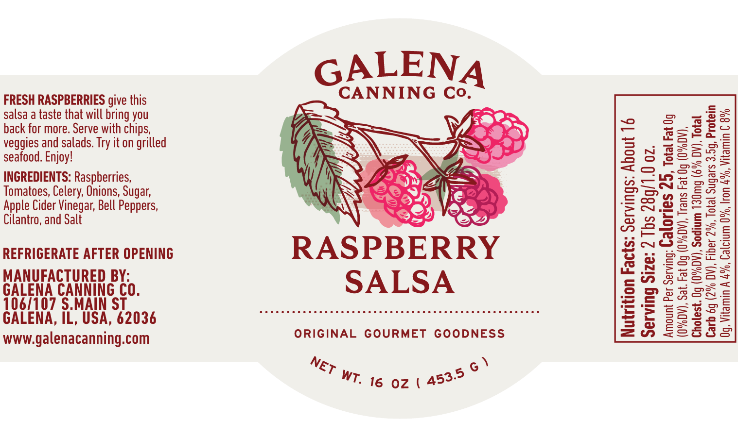 Raspberry Salsa 16oz