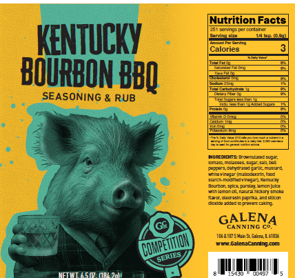 Kentucky Bourbon BBQ Rub 8oz